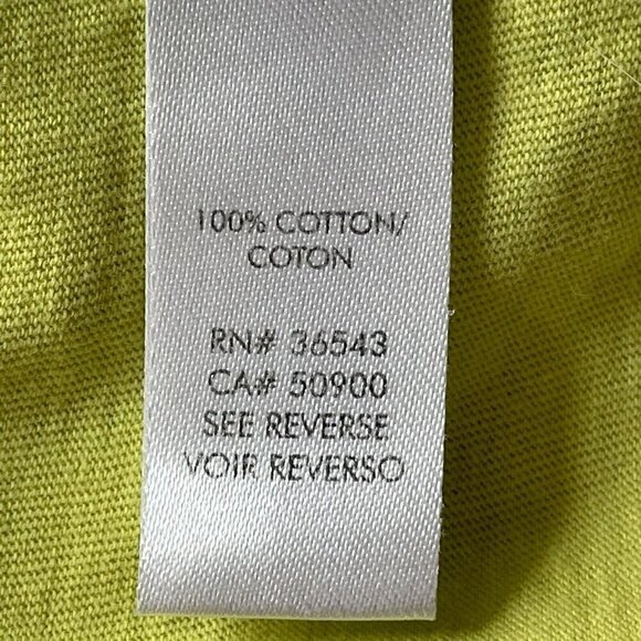 VTG 90s CK1 V-Neck Short Sleeve Shirt Raised Mini Square Front Green Men’s L - Picture 8 of 11